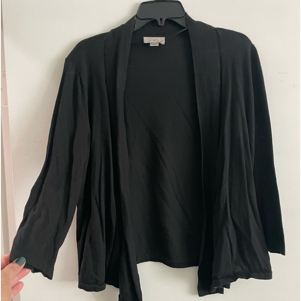 Black cardigan